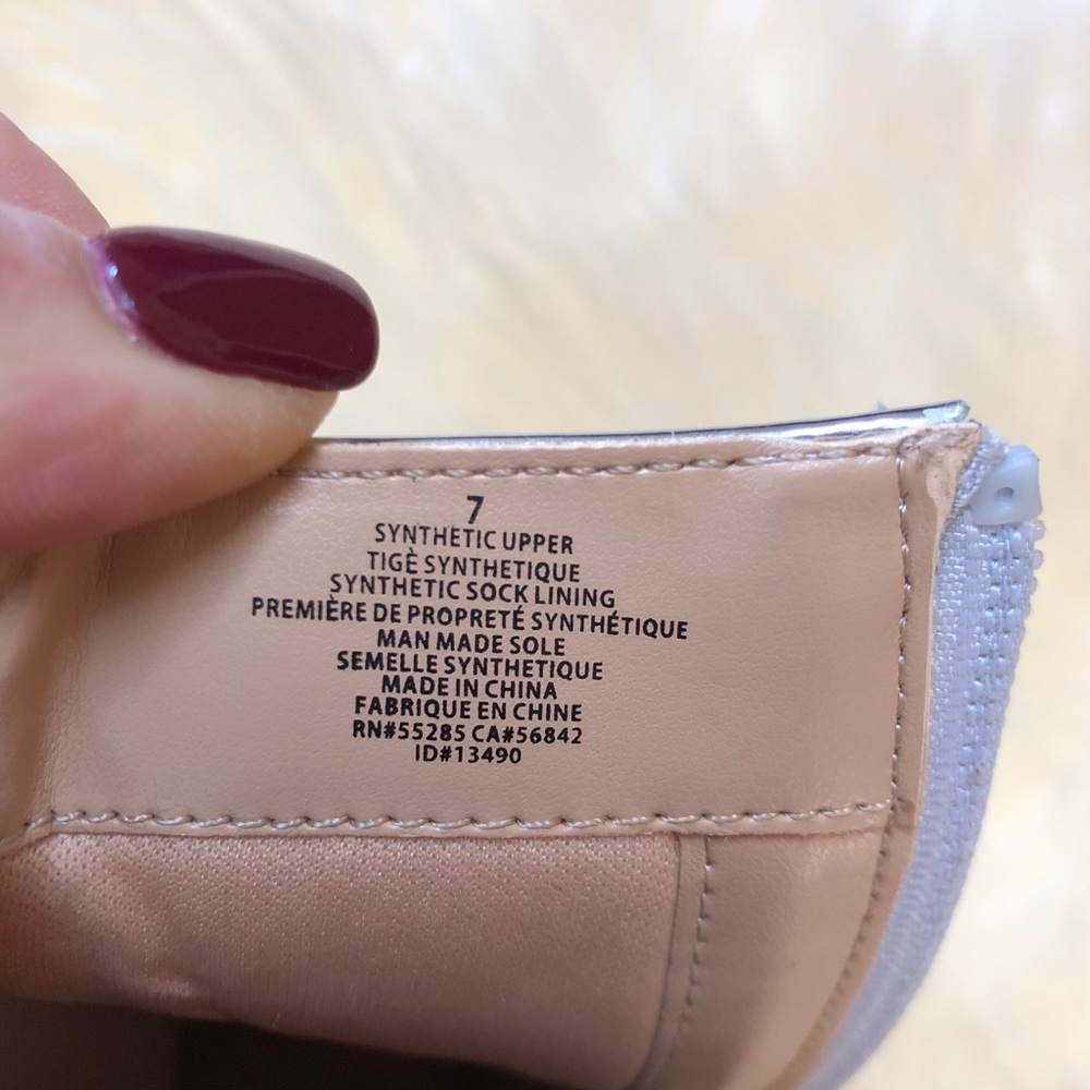 Express Silver Metallic Ankle Booties - Picture 6 of 8